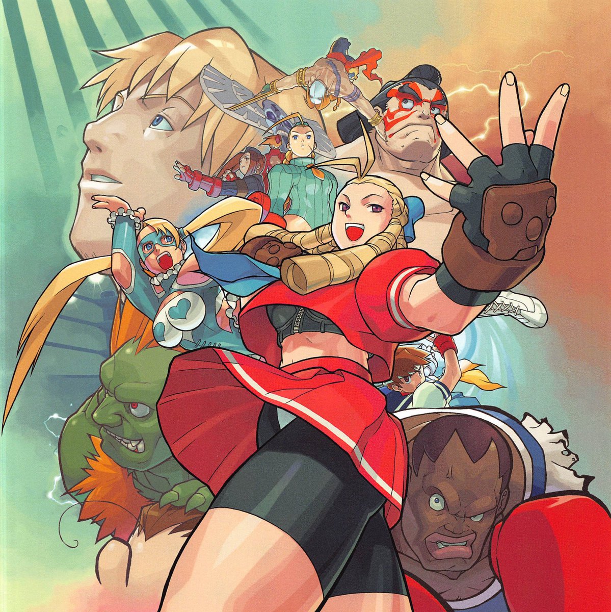 NBA Jam (the book) on X: 1998 ending art for Street Fighter Alpha 3, ft.  Vega and Cammy.  / X