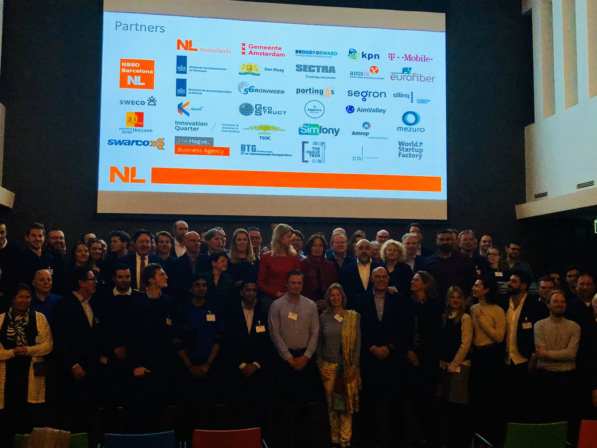 StefanKoreneef's tweet photo. Today’s official kick off 🇳🇱 delegation @MinisterieEZK @MinIenW &amp; more then 50 start ups, businesses, cities and regions to the #MobileWorldCongress 23-27 February 2020 in #Barcelona @GSMAEvents #5G https://t.co/PPRZGNxTOb