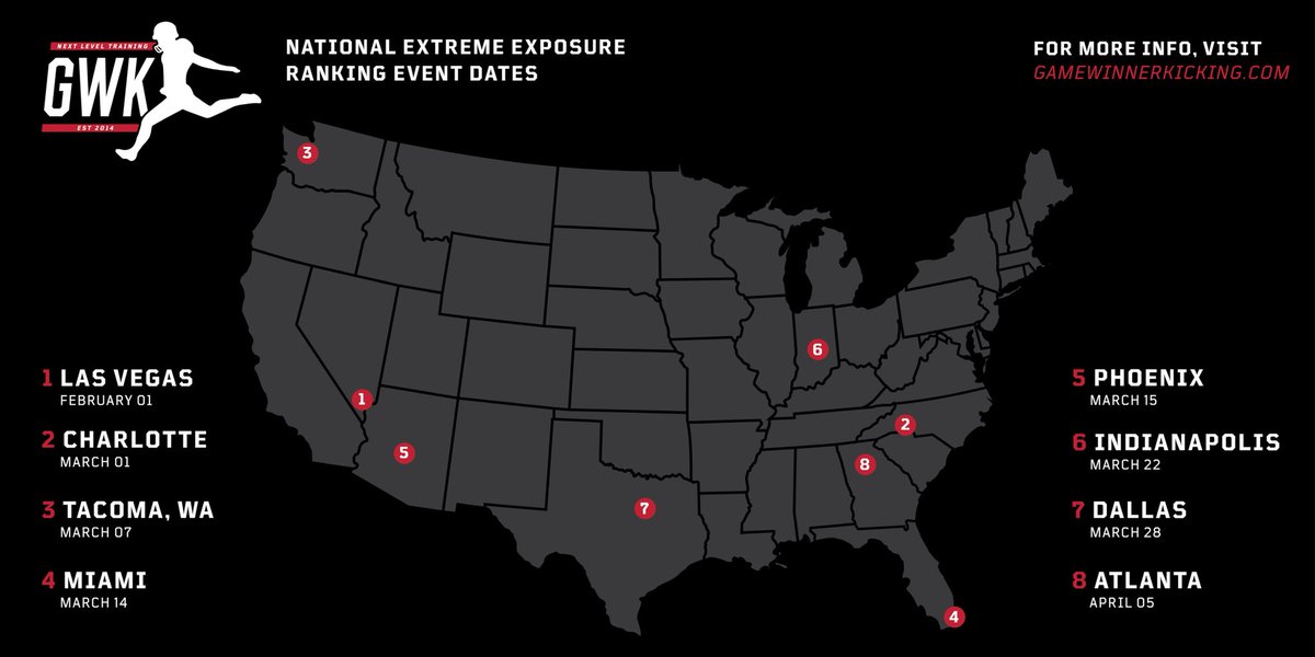 CoachGantz's tweet photo. Want to receive National Exposure to college coaches?!
See you there!!
Extreme Exposure National Ranking Event tour dates!!
Come PROVE you are one of the BEST in the Nation!!
Register at- https://t.co/xQPv2pdkxA
#GWK #ExtremeExposure https://t.co/exqwuLIZDZ