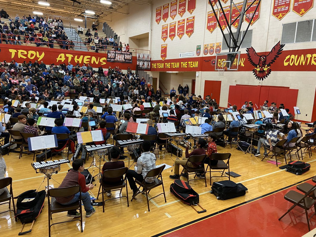 ScottGermansky's tweet photo. Packed house at @troy_athens tonight for the @OneWattles, Morse, and @BarnardTroy Winter #TroyIM concert! Bravo to all the 5G musicians, as well as @MrTignanelli, @jrichardsBME, @MrsSchoon, and Ms. De Leeuw for putting on a great show! 🎵🎻🎷 https://t.co/TqUqtBHnjI