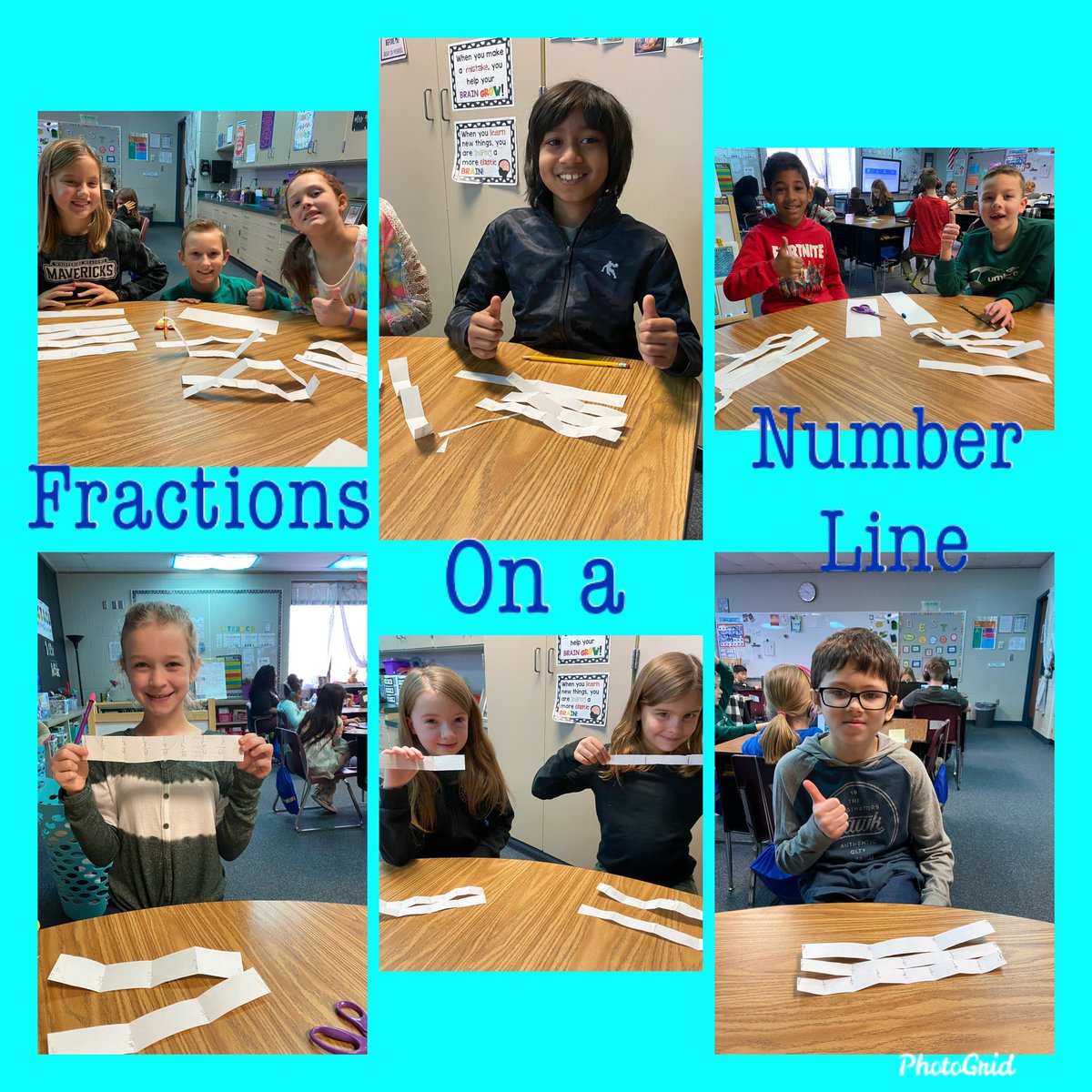 Today these mathematicians created fractions on a homemade number line! #CreativeThinkers