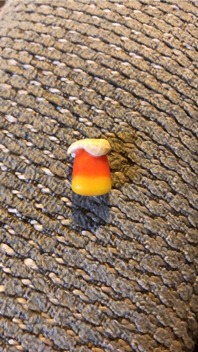 caidenhauser's tweet photo. Just remembered the time I made a peanut and a piece of candy corn look like Trump lol https://t.co/FSOucRys6A