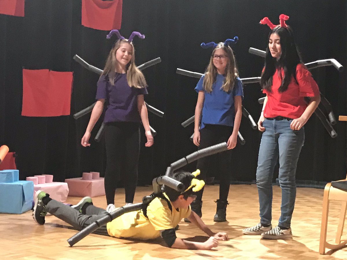 HamiltopiaC17's tweet photo. What is that crawling on the stage at Oakview? Bedbugs.... of 6th grade theater. Fabulous dress rehearsal will be followed up tomorrow with a final performance for family. They have come a long way since September. #soproud #hardworkpaysoff #hamiltopia #Oakview https://t.co/ErcsHyPAOD