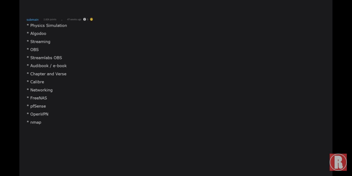 Criticalpotent1's tweet image. Also special thanks to #submain of reddit for this list