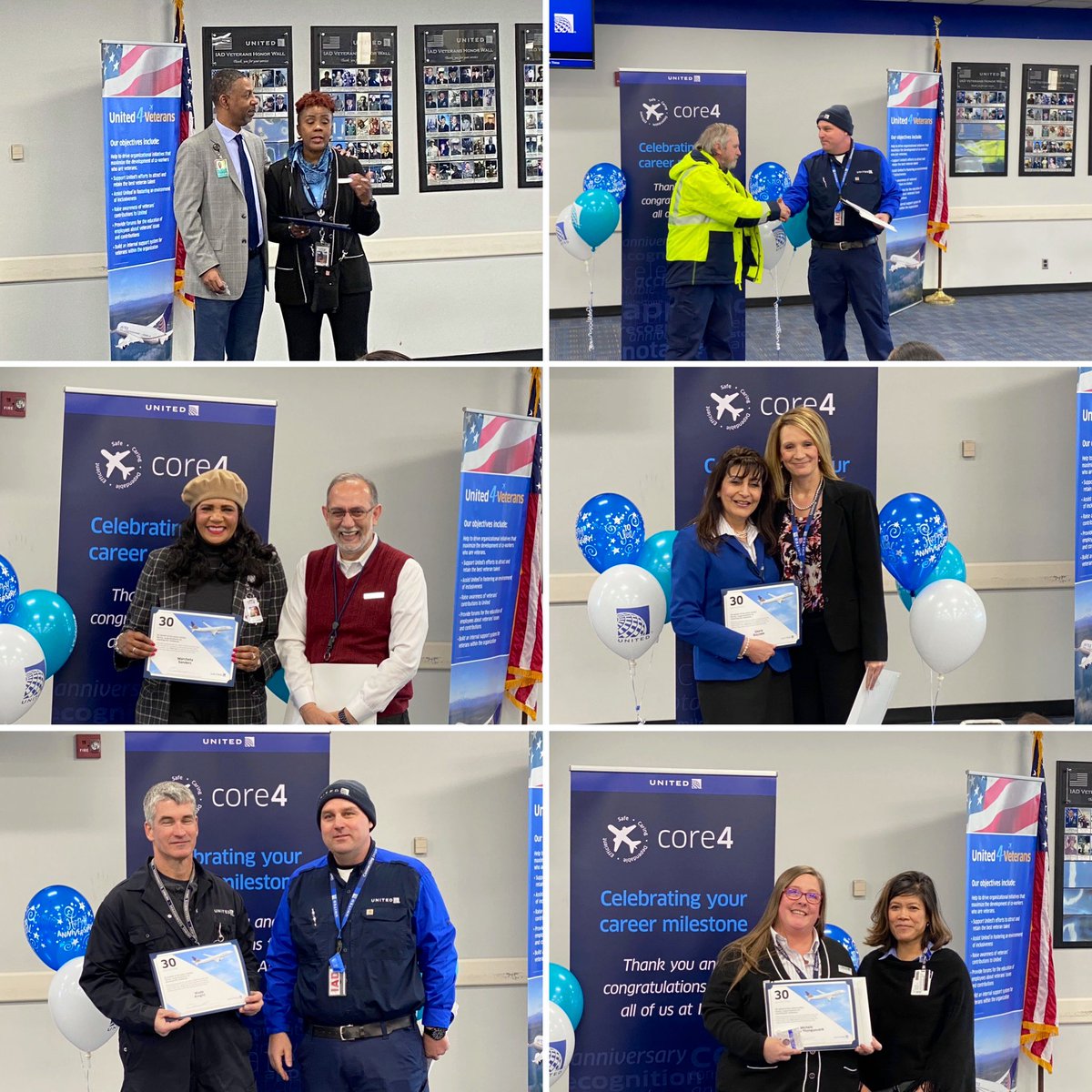 <a href="/weareunited/">We Are United</a> Showing appreciation to our IAD coworker on their milestone celebrations. Thanks for being the best part of #BeingUnited