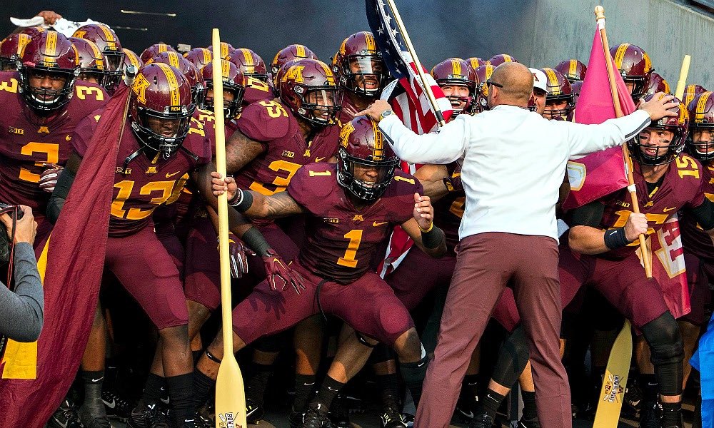 Tonka was #RowTheBoat today!  Awesome having <a href="/coachharasymiak/">Joe Harasymiak</a> from <a href="/GopherFootball/">Minnesota Football</a> on Campus today! #ExpectMore