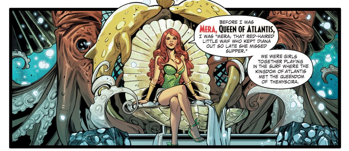 From the star-studded WONDER WOMAN #750: Bombshell Mera, Queen of Atlantis!