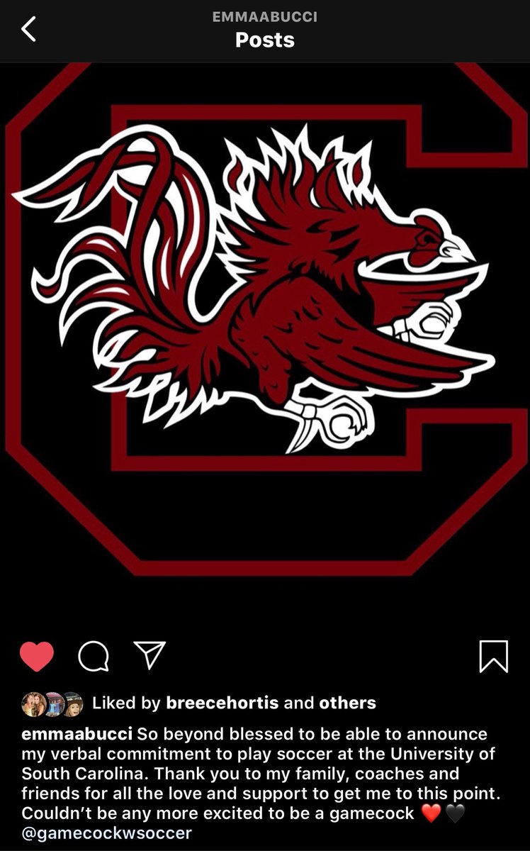 BDunnsports's tweet photo. Big commitment for @GamecockWSoccer as the land @cfhspanthers standout Emma Bucci.  South Carolina is the defending SEC champs. https://t.co/16rrIH8OPE