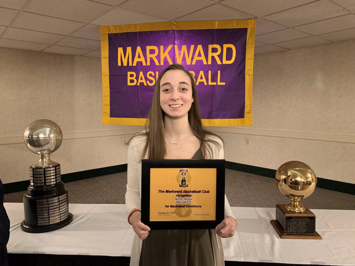 Congratulations to Senior - Mary Miller, who tonight  became the first Pennsbury Girls 🏀 player to be honored  by Philadelphia’s Markward 🏀.  <a href="/SOLsports/">SOLsports</a> <a href="/LFEHoops/">Lady Falcons Elite</a> <a href="/HSGameOn/">Phillyburbs’ HS Game On</a>