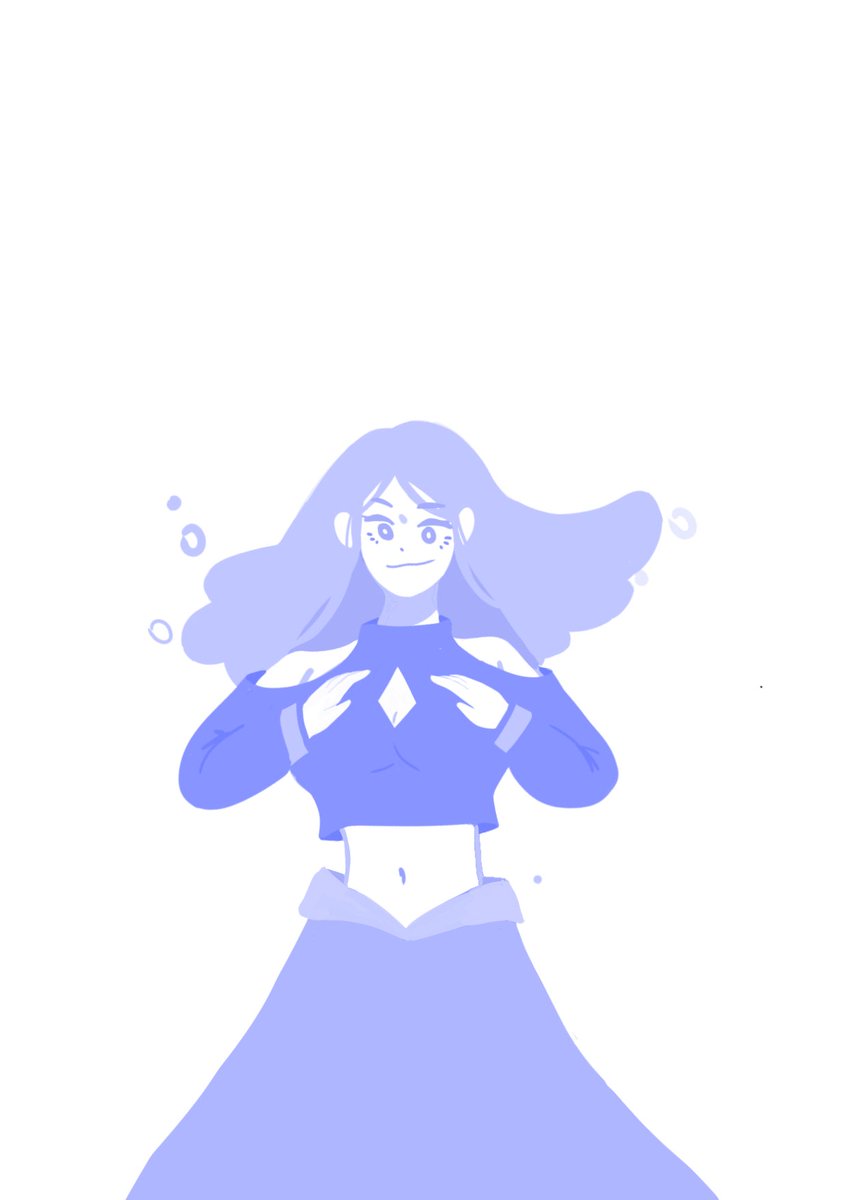 요즘 그렸던것..... 믈의정령같이 그렸따