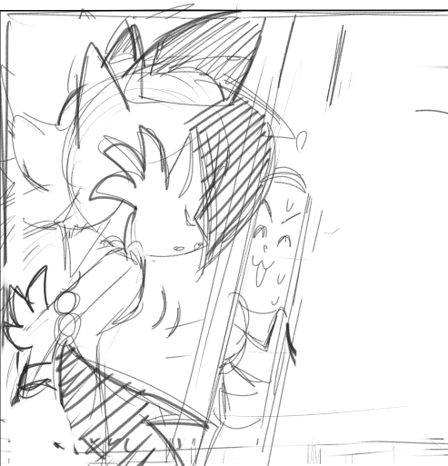 Oh i just remembered, in the sketch phase of page 6, panel 1, Geoffrey looked like a Temmie ? 