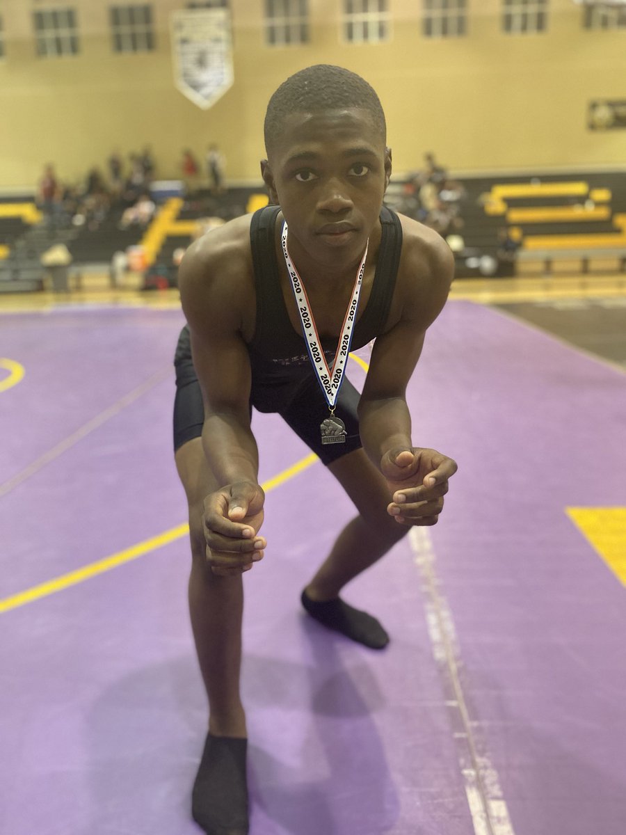 MrJessRivera1's tweet photo. Congratulations to Thaddeus Owens for winning a silver medal in the 170 weight class at the TC tournament. #FPWA #TheWESTPrepMagnet #WESTPrep #TheWESTPrep https://t.co/wUr5zNypII