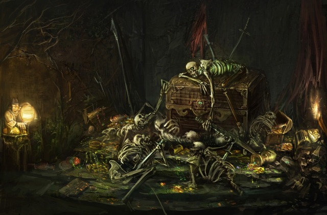 Random tables are D&D's bread and butter, and they take so much work off the DM it's ridiculous. If you've got them to hand then you can just roll some dice as your players find stuff and then tell them what they got.As a DM who does this, it's fuggin great