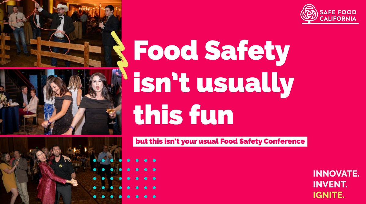When you think of #FoodSafety -- Fun isn't the first thing that comes to mind. But at #SFC2020 we do things differently. Join us for networking events, a golf tournament, an ice cream social, and of course....OUR MONTEREY MASQUERADE EVENING GALA. You don't want to miss it.