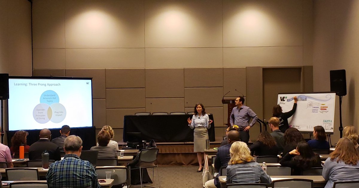 VLeadership's tweet photo. Excited to share #PrinciplesofDoing at @LocalFirstAZ #AZGoodBusiness summit today. Catch some of our #ImpactMaker Team leads tomorrow at 230pm. #LeadingAZ https://t.co/8Rtf4LPW1U