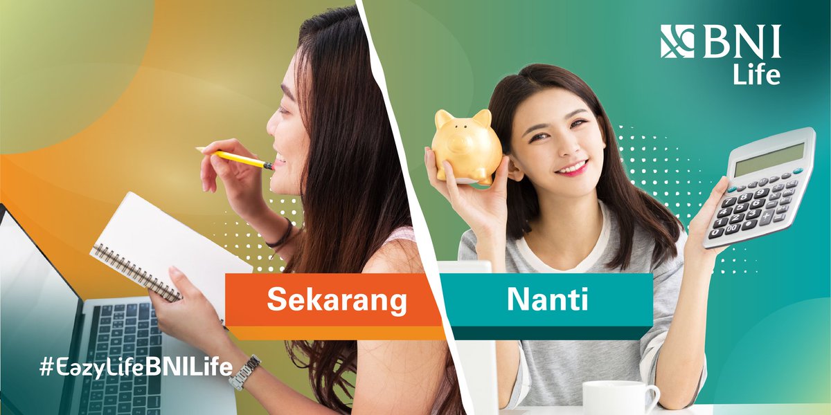 "Sekarang": Waktunya buat perencanaan keuangan dengan baik.

"Nanti": Merasakan kenikmatan bebas finansial di masa mendatang. Mau beli ini itu gak perlu khawatir lagi sama kondisi finansial yang ada 😁

#EasyLifeBNILife