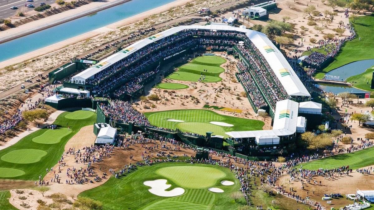 InProEvents's tweet image. We're just a few days away from the start of the #GreenestShow at @tpcscottsdale, where thousands of spectators will be filling our seats in the Coliseum around the famed 16th Hole at the @WMPhoenixOpen. #WMPO #pgatour #PhoenixAZ #Golf