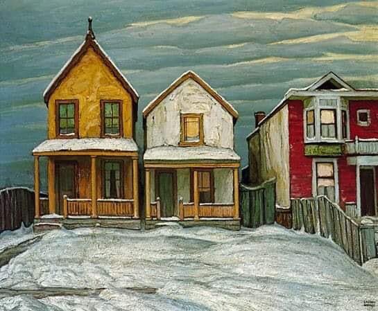 Lawren Harris (1885 - 1970)
Houses In Winter ,1920.