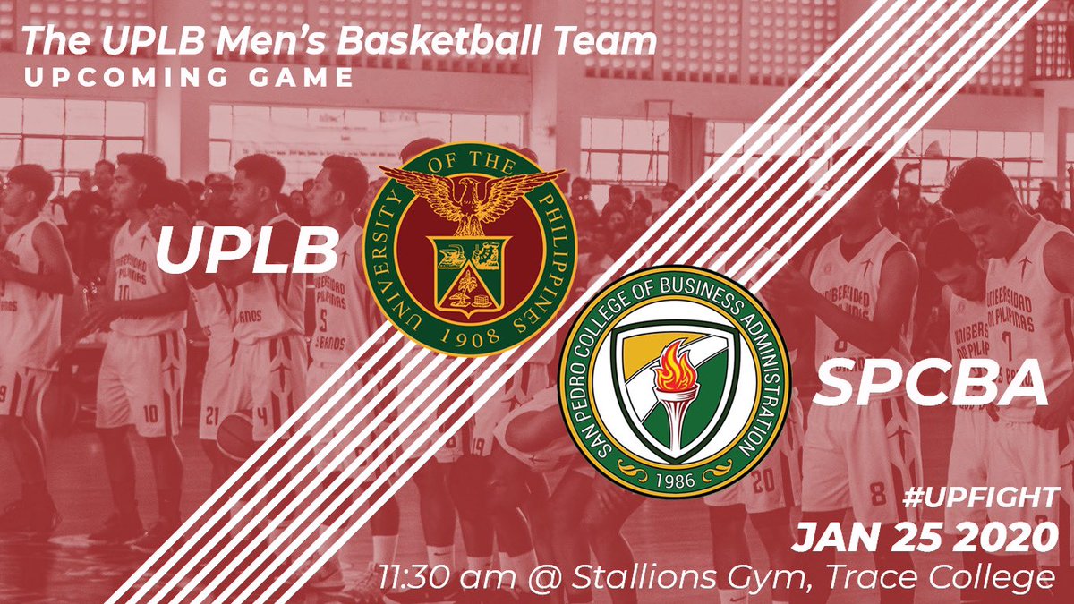 Your UPLB Fighting Maroons return to action this Saturday as they go up against SPCBA in this year’s LACUAA season 7!

Game starts at 11:30 am at Stallions Gym in Trace College!

#UPFight✊
#KeepTheFireBurning🔥
