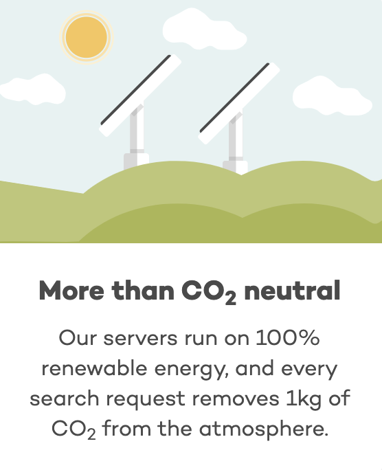 e_tronstad's tweet photo. .@Ecosia you write this on your website. Why not market yourselves directly as a carbon extraction company (as well as planting trees)? I think you will expand your market reach. It taps directly into the concerns of the public: too much carbon, how do we take it out. https://t.co/6u6XqkjDqq