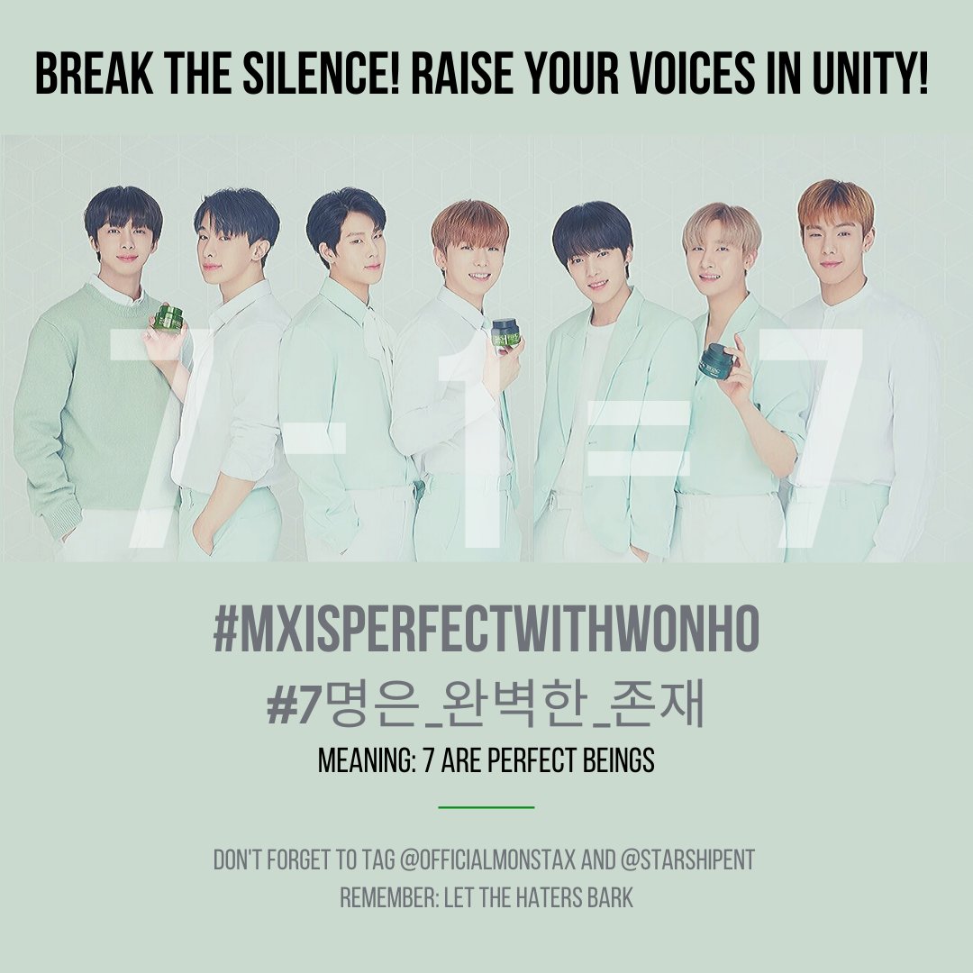 2020012312pm KST onwards159th Hashtags @OfficialMonstaX  @STARSHIPent  #MXIsPerfectWithWonho  #7명은_완벽한_존재