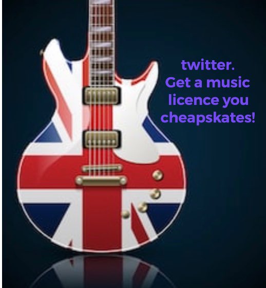 BritishMusicFo1's tweet photo. Now this account has been threatened with closure by the twitter police. It is getting to the point where it just isn’t worth it thanks to twitter who refuse to own a music license to pay artists as other social media platforms do. 

@Twitter get a music license. https://t.co/fID3h39vJ0