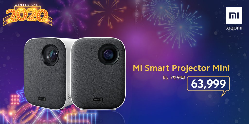 Xiaomi_Pakistan's tweet image. Watch a movie, a game or use it for your next business meeting. 

Mi Smart Projector Mini is smart, portable &amp;amp; easy to connect. Now available at a discounted price for #WinterSale2020!

Shop now: bit.ly/2FAwdZU
#XiaomiPakistan #MiSmartProjectorMini