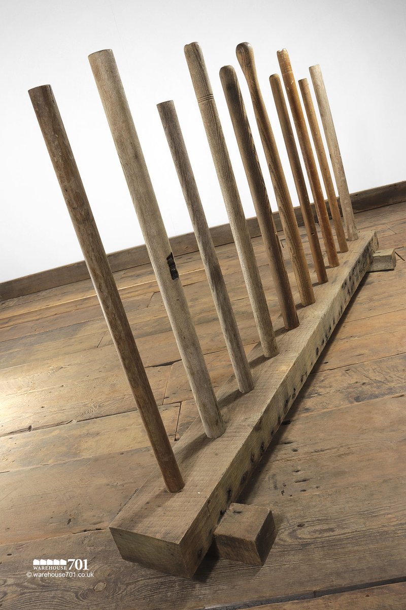 warehouse701's tweet image. With their different height staves and wonderfully aged timber bases with half-lap jointed feet - they have a rustic charm that will warm you after a long winters walk. Simply pop your muddy wellies, shoes or walking boots upside down on the sticks #wellierack #bootrack #upcycled