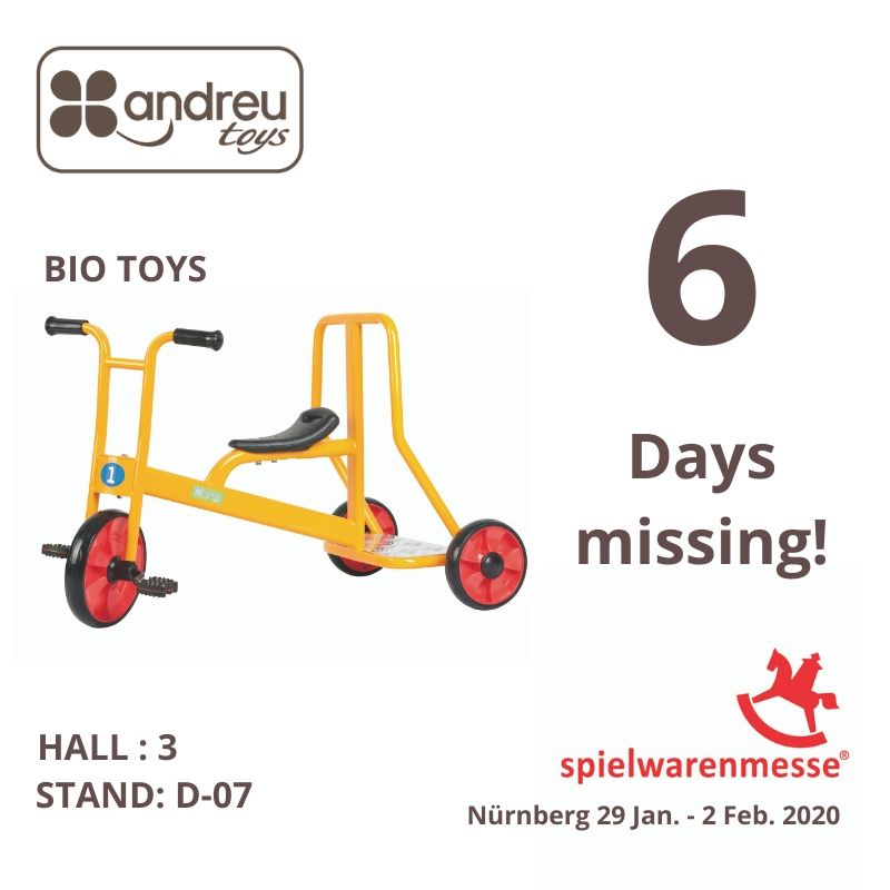 ANDREUTOYS's tweet photo. ¿Conocéis ya nuestros triciclos y patinetes?. 

#spielwarenmesse2020  #nurembergtoysfair2020 #biotoys #andreutoys #woodentoys #juguetesdemadera #trikes https://t.co/INOx7GfHYF