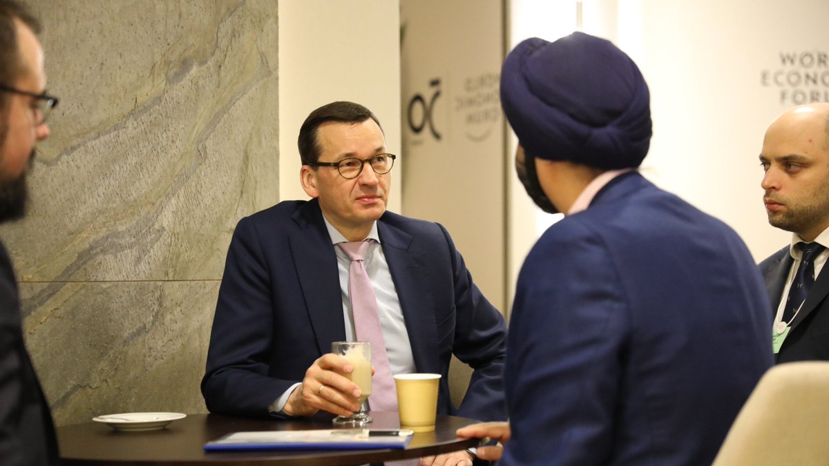 Premier podczas spotkania z prezesem Mastercard.