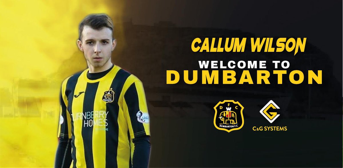 Dumbartonfc's tweet photo. A warm welcome to Callum who signed last week until the end of the season and debuted on Saturday. 👏🏻👏🏻
#supportthesons
#dumbarton https://t.co/pXxzwKWYQw