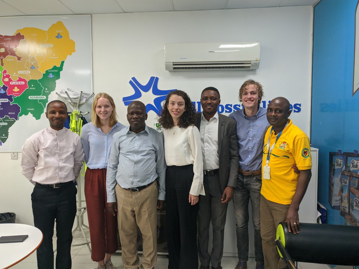 mdairy_ng's tweet photo. #tech4Ag co-founders @renascentafrica @OyewaleAbioye1 & 3 Dutch students had the pleasure of presenting #mDairy; an integrated #digital solution for #sustainable #dairy farming yesterday at @FrieslndCampina Wamco. @NLinNigeria @EllenvanAndel #agtech. https://t.co/yVpnr0puA4 https://t.co/PqvhtwKmwu