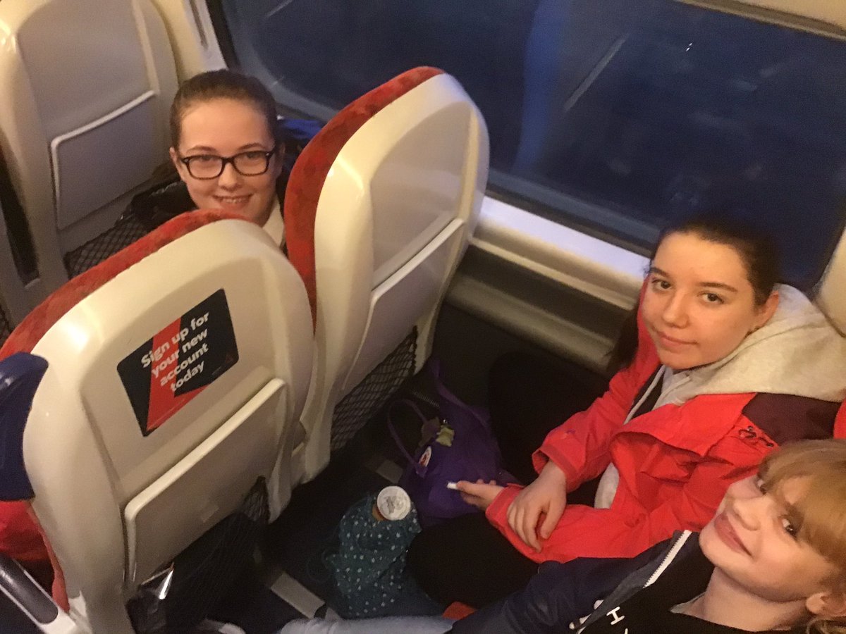 STAC_Classics's tweet photo. Everyone safely aboard the train to London! Classics department trip to the British Museum is officially underway. https://t.co/8IeBmDuvhM