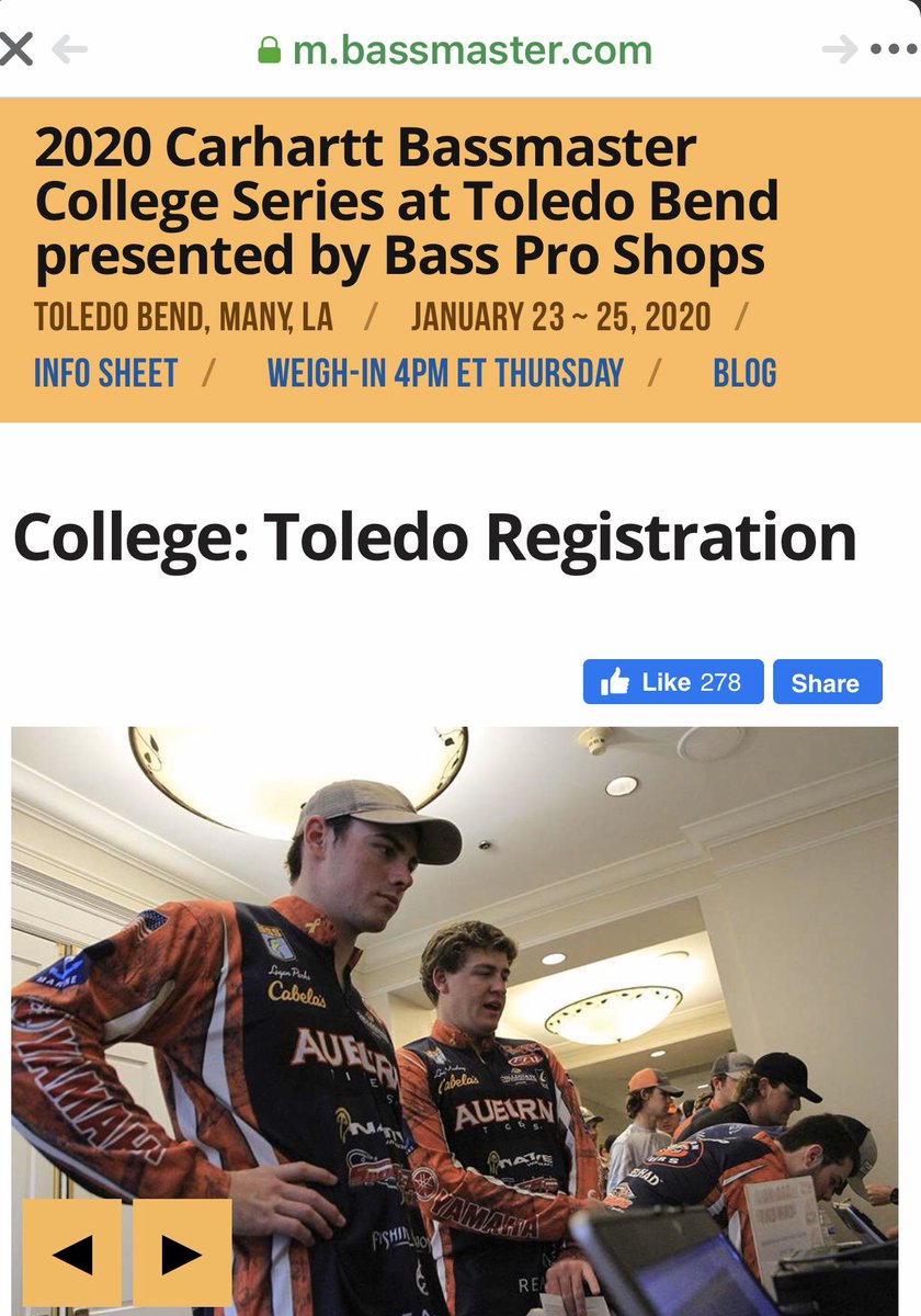 ProSteveKennedy's tweet photo. Good luck tomorrow to the collegiate anglers on Toledo Bend #wareagle @bass_nation @basscatboats @lowrancefishing @Power_Pole @lithiumpros #feeltherush #GoAUTigers @AuburnBassTeam https://t.co/nJpATlXnlc