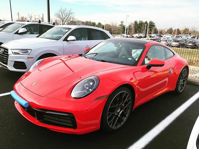 DrivePorsche's tweet photo. 2020 #porsche 992 S available. Visit Porsche Dayton for more details, Beautiful Garuda Red over Black.  #oakwoodohio #centervilleohio #springboroohio #cincinnatiohio #blueashohio #franklinohio #chicago #indianapolis #columbusohio #losangeles #beverlyhills #sandiego #sanantonio https://t.co/dGcaGPDr8X
