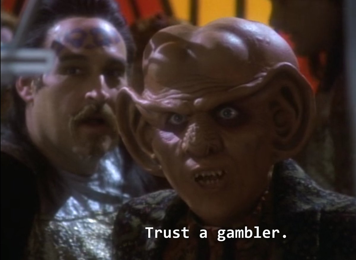 I forgot that Quark makes Odo blow on his dice (hehe). luck be a changeling