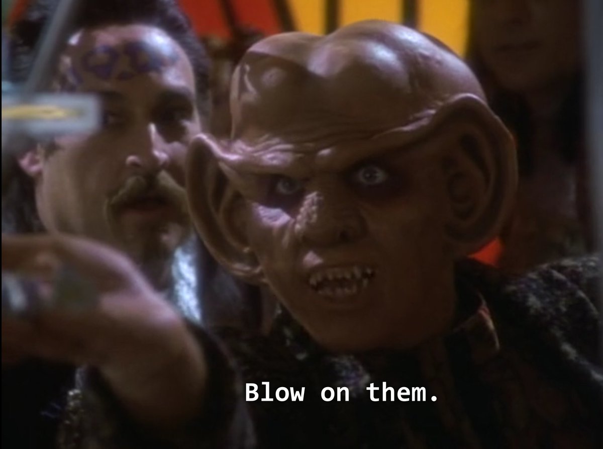 I forgot that Quark makes Odo blow on his dice (hehe). luck be a changeling