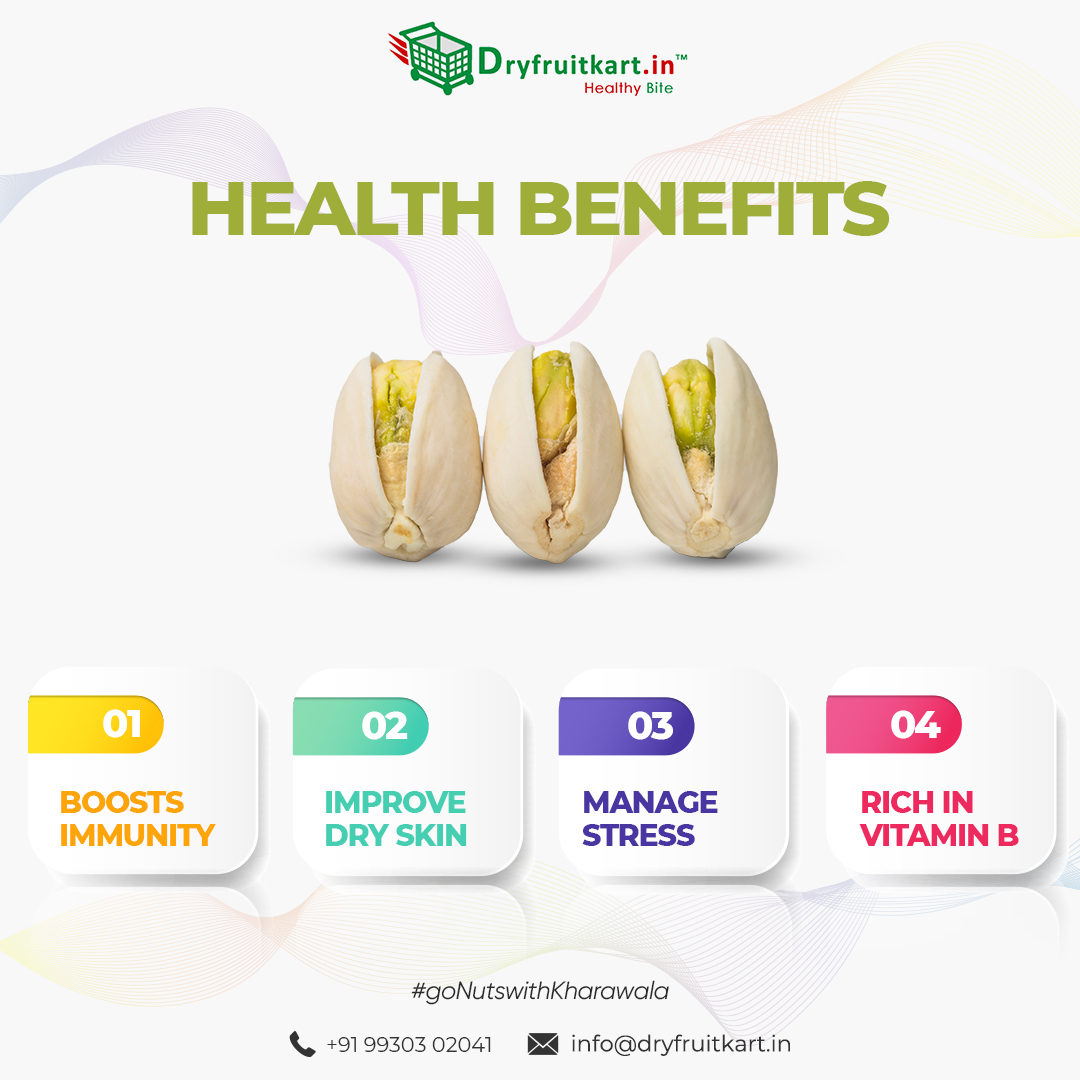 dryfruitlink's tweet photo. Health benefits of pistachios include Boosts Immunity, Improve Dry Skin, Manage Stress, Rich In Vitamin B
Buy now : https://t.co/Glinjr5Ayt
.
.
.
#dryfruitkart #pistachios https://t.co/EREGmgMBCq