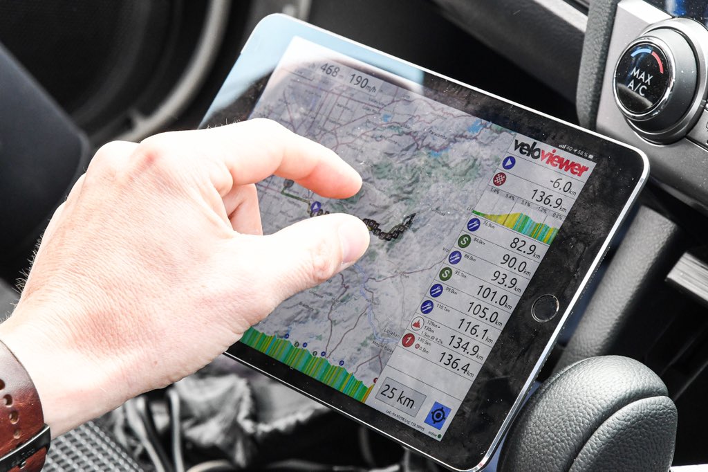 The domination of <a href="/VeloViewer/">VeloViewer</a> within the pro peloton is impressive. 17 of 19 men’s teams are licensing it this year, and the top 6 women’s teams. Used in every team car, as well as on the riders GPS bike computers. Routes are preloaded by stages/races, with race details.