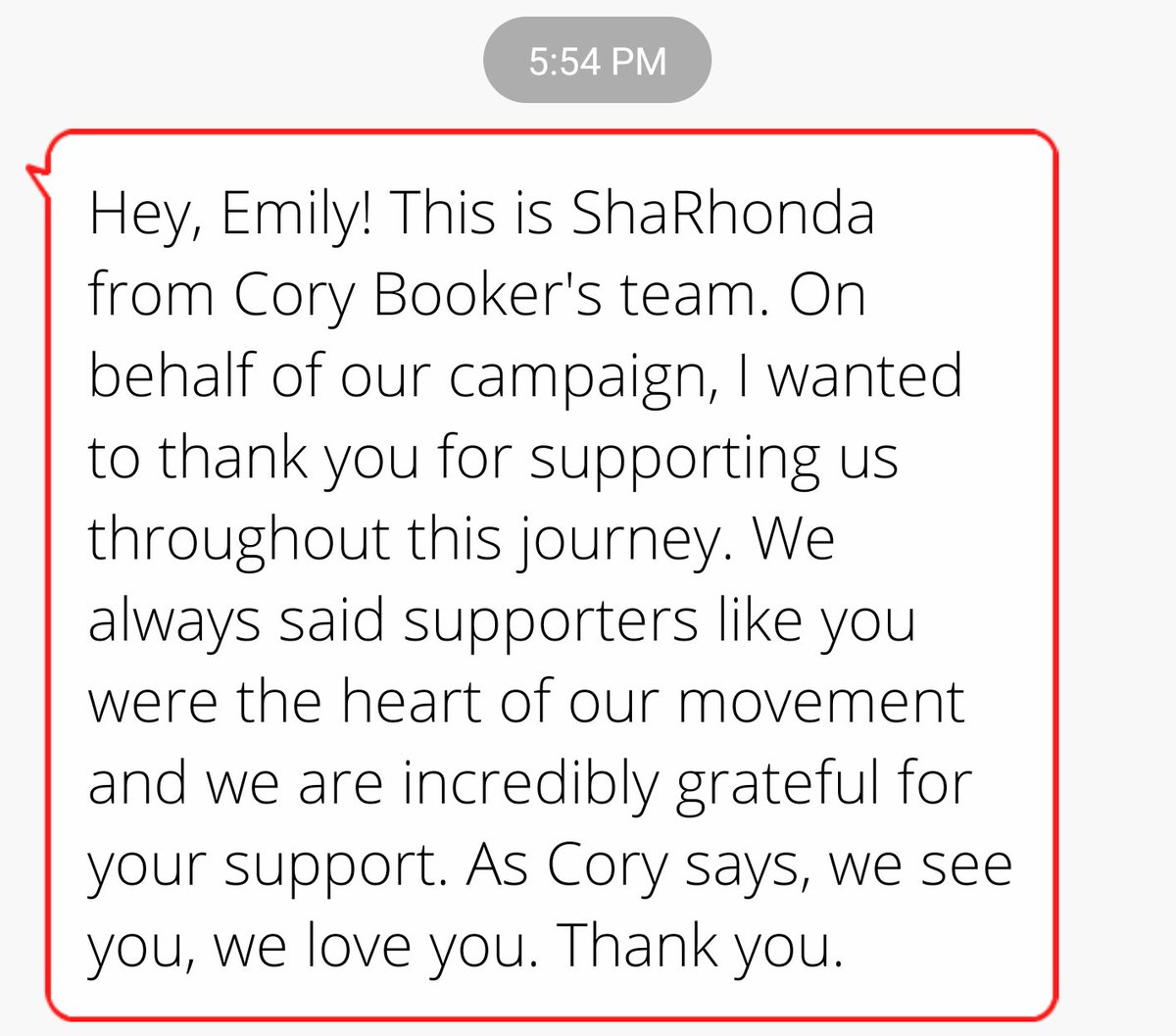I'm not crying, you're crying. <a href="/CoryBooker/">Cory Booker</a> is such a class act. 💙