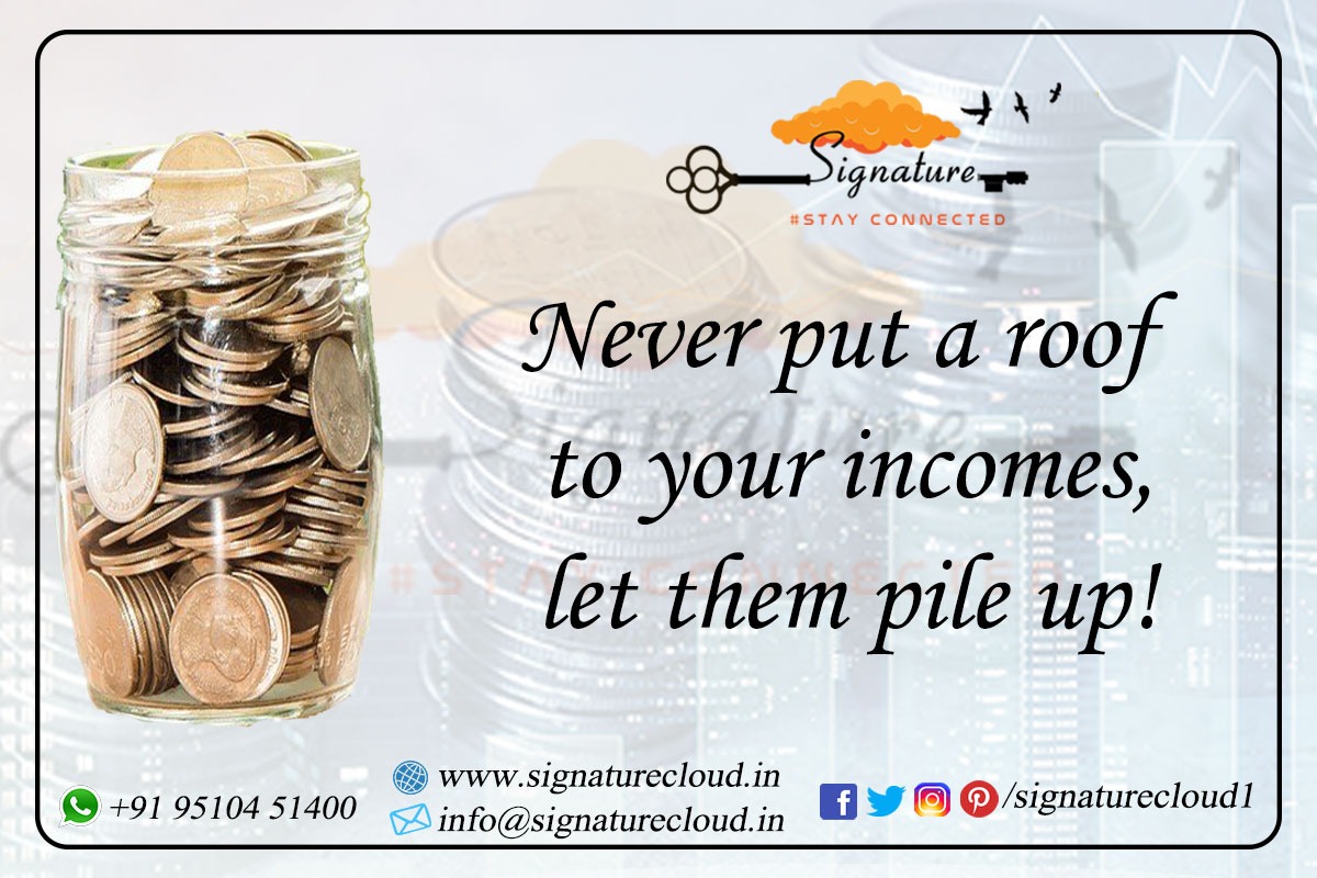 signaturecloud1's tweet image. Never put a roof
to your incomes,
let them pile up!
#Save #Insure #Invest #SIP
#MutualFund #incomes #ahmedabad
#SignatureCloud
Contact us for more details
Mob - +91-95104 51400