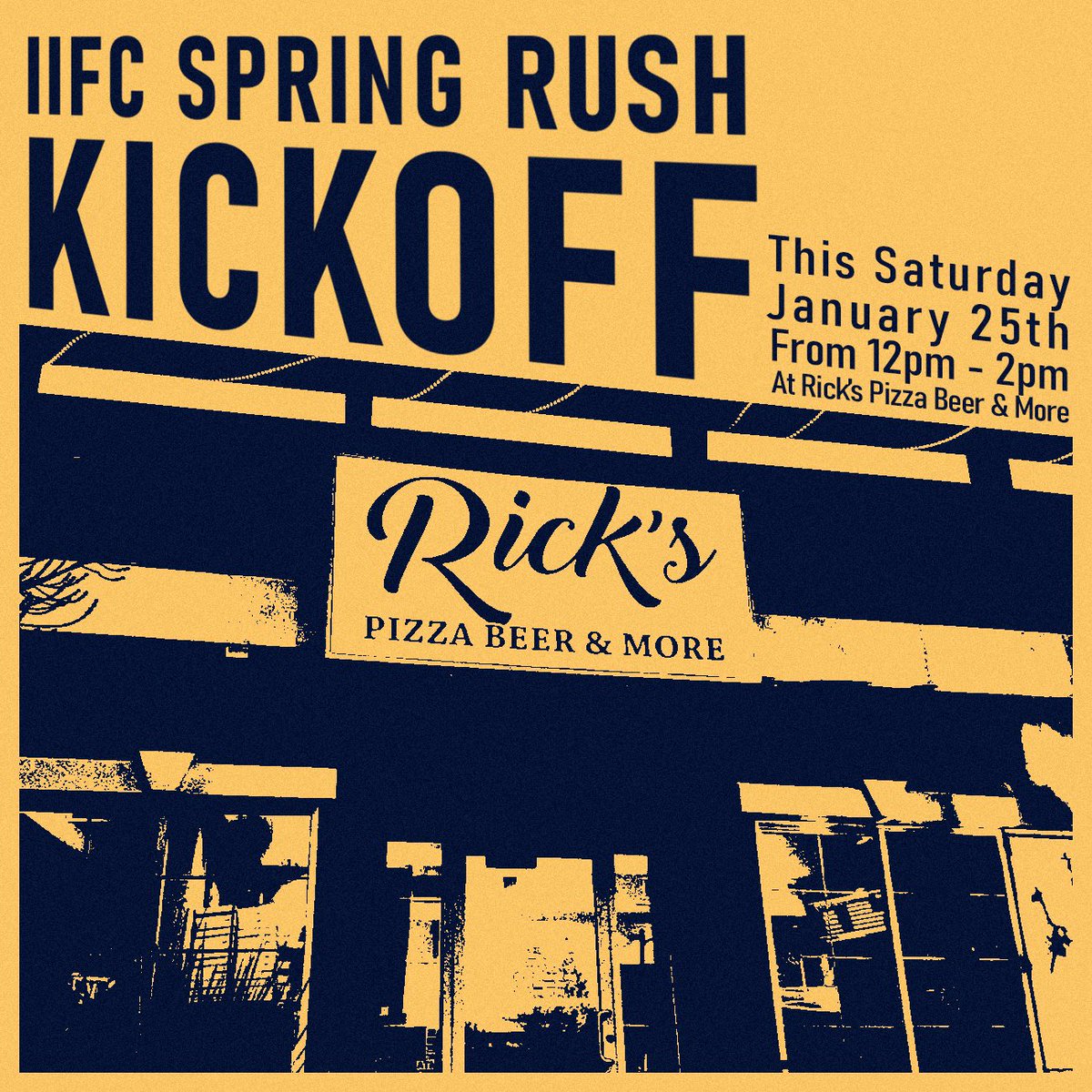 Spring Rush starts this Saturday for the Reno IIFC! Come out and meet the men of our member chapters from Noon-2pm at Ricks!