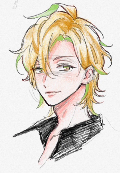 1月23日なので以前描いたシンジュクNo. 1ホストさんをペタリ?? 
