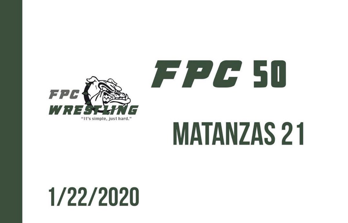 Pretty amazing to watch this <a href="/WrestlingFPC/">FPC Wrestling</a> team tonight. One year ago, rebuilding with a new coaching staff, <a href="/fpchs/">Flagler Palm Coast High School</a> lost to <a href="/MatanzasWrst/">Matanzas Wrestling</a> 51-24. Tonight, with four seniors with pin falls, Dawgs turned the tide and won 50-21. #CountyChamps #Family @OSWrestle @NorthFLAMatmen