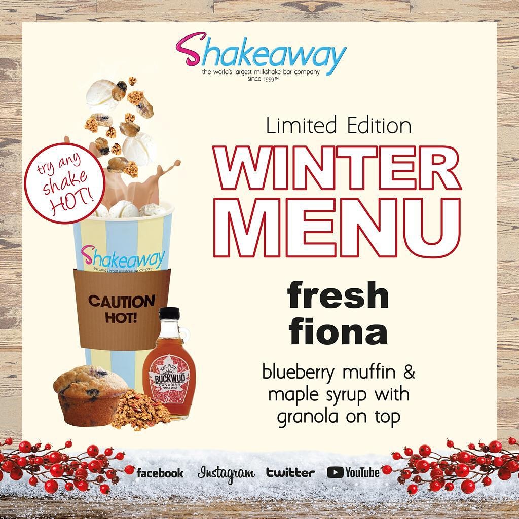 Shakeaway_UAE's tweet photo. Blueberry muffin & maple syrup with granola on top is the fresh fiona milkshake one of our limited edition shakes for winter.
#shakeawayuae #livelovenakheelmall
#mydsf #winterdrinks #hotshakes #thingstodoindubai https://t.co/A7xILJgxkS