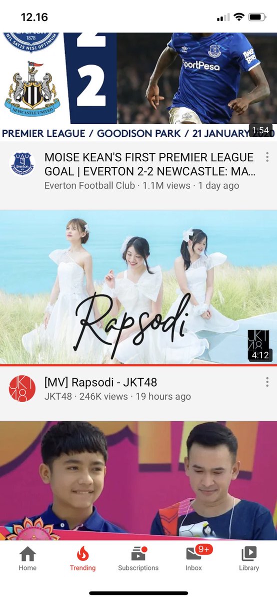 Masuk trending di youtube. Keren banget sih kalian, makasih banyaaaaaaaaaaaaaaaaaaaak!!! Up up up!!!!! #JKT48Rapsodi