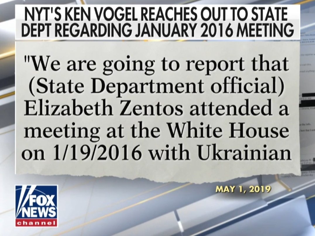 Tonight,  @IngrahamAngle,  @LeeSmithDC, and  @KimStrassel reported on the January 19, 2016 Ciaramella/Zentos meeting with Ukrainian prosecutors.  @kenvogel/ @nytimes have most likely sat on this story, since May 1, 2019, to protect the  #Whistleblower. Video:  https://video.foxnews.com/v/video-embed.html?video_id=6125736869001&ref=twitter.com