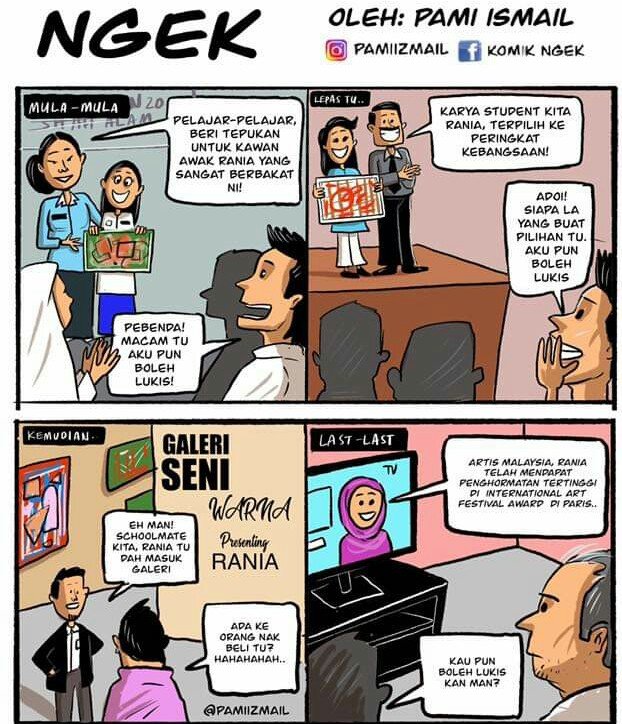 Sejarah hidup Tukang Perlekeh kejayaan orang
cc:komikngek
