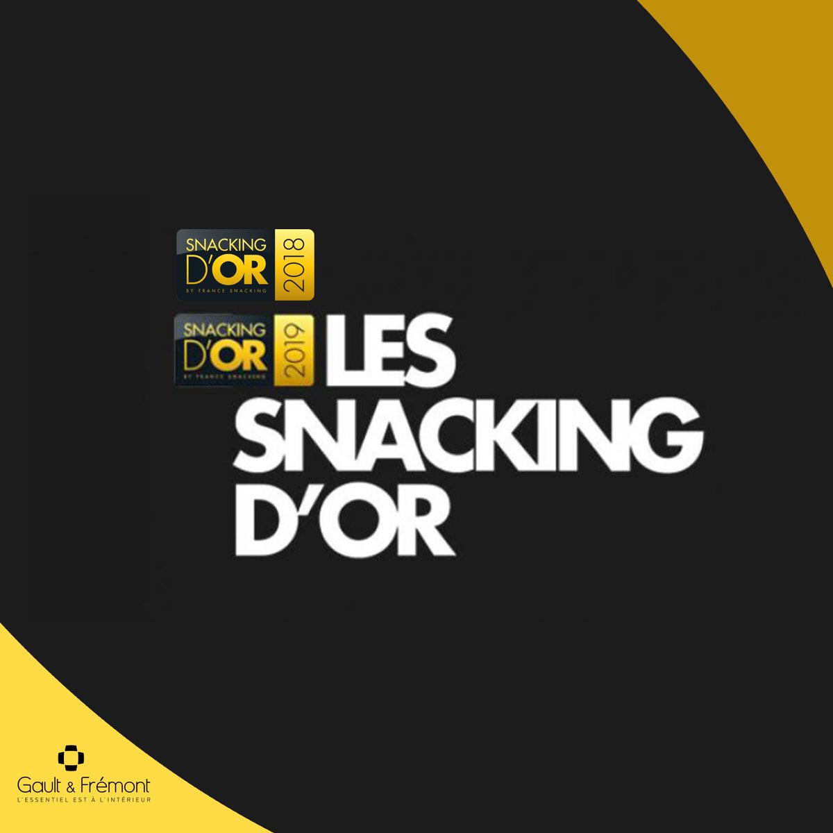 FremontGault's tweet photo. 🤞🤞🤞 "Jamais deux sans trois...?"
Toute l'équipe Gault &amp; Frémont croise les doigts ! Aujourd'hui a lieu le vote pour les Snacking D'Or 2020 organisé par France Snacking... Nous avons remporté un Snacking D'Or en 2018... En 2019... Et 2020 ? https://t.co/fJBnpl1kg9