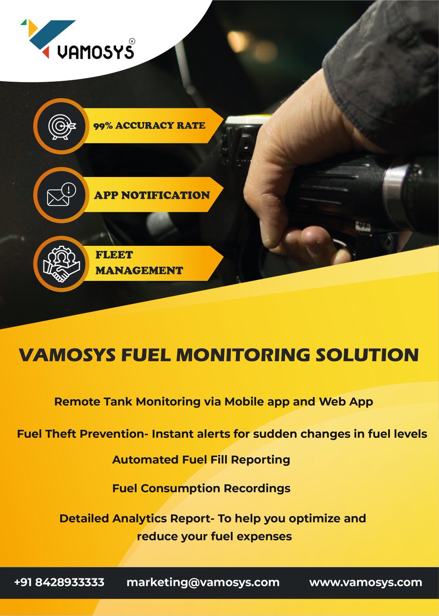 fleet_os's tweet image. Worried About Fuel Theft?
Now relax and monitor the fuel level of all your vehicles with the palm of your hand and prevent fuel theft!
vamosys.com
#FUELMONITORINGSYSTEM #FLEETMANAGEMENT #GPSTRACKING
